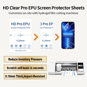 Protector de Pantalla Auto-Reparable Anti-Huellas y Anti-Arañazos de 3/<span class=keywords><strong>4</strong></span> Capas Provan <span class=keywords><strong>Pro</strong></span> EPU Transparente para Máquina de Corte - Product Image 4