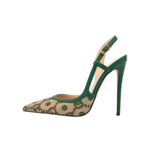 Fashion <b>Women</b> Summer Buckle <b>Strap</b> Pointed Toe High Heel Comfortable Back Space <b>Sandals</b> Slingbacks Height Increasing - Product Image 1