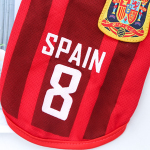 Camicia per <span class=keywords><strong>cani</strong></span> maglia da basket estiva traspirante per animali domestici abiti da squadra mondiale per cagnolino stampati ad asciugatura rapida vestiti per animali - Product Image 3