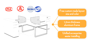 Modern Wholesale Modular Cubicle <b>Office</b> Furniture Modern Desk Partition for Gaming <b>Workstation</b> and Laptop - Product Image 5