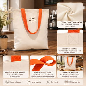 Bolsa de Lona Personalizada con Logotipo ONE PIECE para Cafetería, Bolsa de Compras Premium para Panadería, 45x35x15cm, con Asa Superior para el Hombro, para Cafetería - Product Image 4