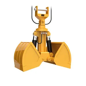 Handler Hydraulic Clam Shell Grab bucket it can open and close with hydraulic cylinder.