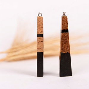 MN EXPORTS <b>Resin</b> & Wood Drop Earrings Handmade Epoxy Wooden Jewelry Elegant Nature Inspired for Women Party Fashion Gift - Product Image 1