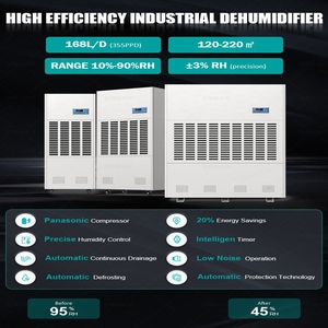 168L lớn lớn nhiệm vụ nặng nề deshumidificador công nghiệp Máy hút ẩm máy kho Máy hút ẩm phát triển cho kho - Product Image 2