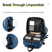 Sac à dos de sport multifonctionnel imperméable antivol grande capacité Arctic Hunter pour activités de plein air et salle de sport