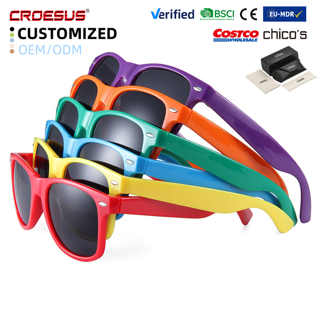 Custom Logo Candy Color Retro Round Frame Fashion Sun Readers Polarized Vintage Sun Glasses Trendy Colorful UV400 Sunglasses