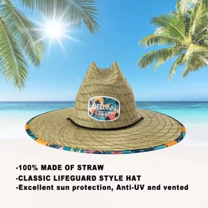 หมวกสานปีกกว้างกันแดด UV สำหรับตกปลาและกู้ภัย  แบบสั่งทำได้  พร้อมโลโก้ตามต้องการ สำหรับกีฬาและการเดินทาง  CXY-Wholesale - Product Image 5