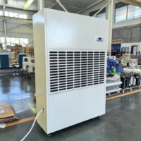 Nouveau déshumidificateur industriel vertical électrique 480L/D avec roulettes mobiles, débit d'air de 5600m/h, restauration des dommages causés par l'eau, grande atelier