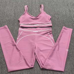 Set Yoga da Donna: Reggiseno <span class=keywords><strong>Sportivo</strong></span> e Leggings, 2 Pezzi, Tessuto Elasticizzato in Quattro Direzioni, Traspirante e Morbido in Spandex/Poliestere - Product Image 4