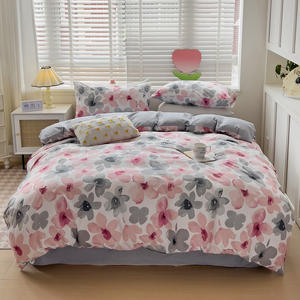 Ensemble de literie à imprimé floral personnalisé <span class=keywords><strong>en</strong></span> gros avec taie d'oreiller parure de lit <span class=keywords><strong>en</strong></span> microfibre de polyester luxe <span class=keywords><strong>en</strong></span> vente - Product Image 2