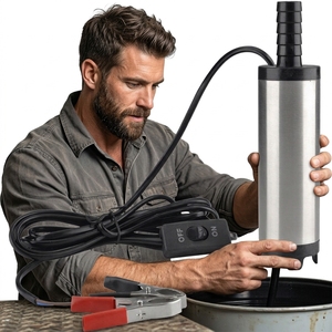 Mini <span class=keywords><strong>pompe</strong></span> submersible DL en acier inoxydable et fonte pour l'industrie automobile, le <span class=keywords><strong>camping</strong></span>, avec fond amovible, 16 mm, 12 V, OEM - Product Image 4