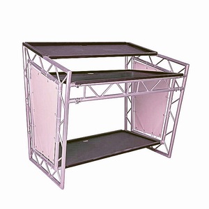 Los mejores soportes de pared plegables de aluminio para bodas, cabina de <span class=keywords><strong>DJ</strong></span> negra, para <span class=keywords><strong>dj</strong></span> <span class=keywords><strong>móvil</strong></span> - Product Image 1