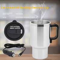 Tasse isotherme électrique intelligente 450 ml en acier inoxydable moderne pour voiture, avec support de boisson sous vide et kits d'intérieur