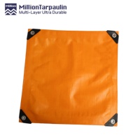 Bâche PE Million Orange Car Port 200 grammes, en rouleau, double face, pour tentes extérieures, vente en gros