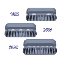 Luminaire linéaire LED encastré à profil mince pour allées et couloirs, éclairage de surface, canal en aluminium trapézoïdal irrégulier, couvercle en PC