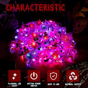 Factory Wholesale LED Flashing Light up Glowing Finger <b>Ring</b> Toys Electronic Fun Birthday Gifts Children Halloween Kids Toys - Product Image 2