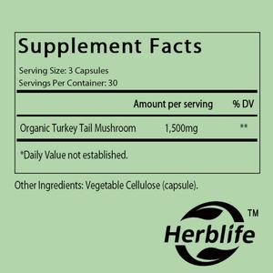 Suplemento de Extracto de Hongo Cola de Pavo Orgánico OEM/ODM - Apoyo Inmunológico - Sin OMG, Apto para Veganos, Sin Gluten - 90 Cápsulas - Product Image 2