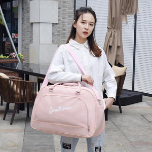 Nuevo diseño de mujer Fitness Sports Gym Bag Moda Ocio Nylon Weekender Duff con cierre de cremallera Bolso de equipaje de un hombro - Product Image 6