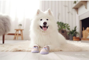Botas para Perros Ecológicas y Duraderas al por Mayor, para Perros Pequeños y Grandes, Cómodas, Suaves, Reflectantes, Antideslizantes, con Suela de Goma TPR Transpirable - Product Image 3