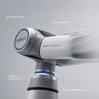 Bras robotique collaboratif 6 axes pour Nova 5, 5 kg, portée 850 mm, IP54, Cobot industriel avec capteurs de sécurité et moteur PLC