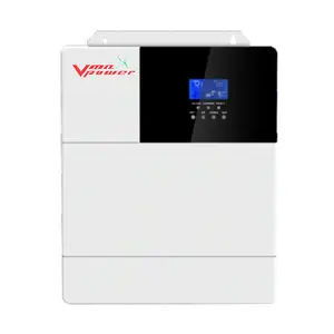 Vmaxpower inversor de energia solar 24v, controlador de carga híbrida solar eólica com inversor de carga de descarga