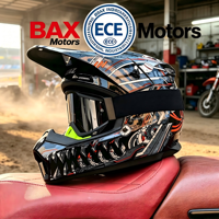 Casque de moto intégral Black Gold Design DOT, casque de moto tout-terrain, casque de course ABS EPS, sécurité garantie