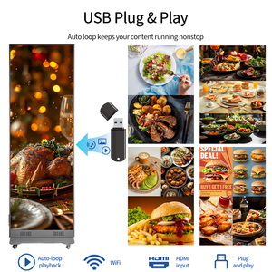 Écran d'affichage numérique LED portable et léger pour intérieur, mur vidéo LED P1.8 P2.5 F avec roues - Product Image 4
