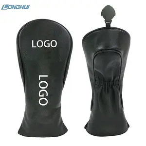 Nuevo diseño personalizado LOGO Golf Club Driver PU Golf Fairway Wood Leather Head Covers