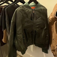Chaqueta Bomber Casual Gruesa y Holgada Personalizada para Hombre, con Bordado, Estilo Piloto, Acolchada de Algodón, con Cremallera y Resistente al Viento