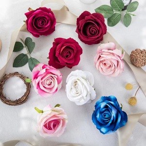 Saint Valentin Offres Spéciales velours unique rose fleurs artificielles fleurs bon marché pour la maison mariage fleurs décoratives - Product Image 1