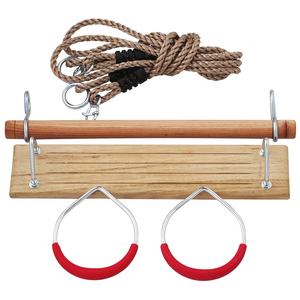 Balançoire trapèze 3 en 1 pour enfants, jouet de gymnastique pour enfants, en bois et plastique - Product Image 1