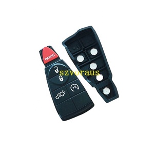 Chất lượng cao chìa khóa xe bìa từ xa chính Fob cao su Pad 5 nút phù hợp cho Chrysler Dodge Jeep szvoreus bán buôn - Product Image 1