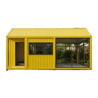 Conteneur d'expédition en acier détachable et personnalisable de 20 pieds, design moderne, maison de jardin pour les loisirs et le tourisme