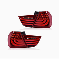 Luz Trasera Modificada para BMW Serie 3 E90, Conjunto de Luces Traseras de Fibra Óptica I318 I320, Luz Trasera LED Modificada 2005-2008