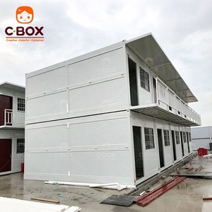 บ้านคอนเทนเนอร์พับได้ Cbox Wholesale ขนาด 20 ฟุต สำหรับตั้งแคมป์ บ้านสำนักงานขนาดเล็ก บ้านพักชั่วคราวสำหรับบรรเทาภัยพิบัติ - Product Image 3