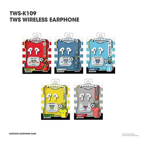 Écouteurs sans fil intra-auriculaires TWS-K109 avec pendentif maillot de football - Product Image 5