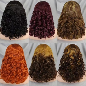 วิกผม Letsfly Spring Curly แบบลอน ความหนาแน่น 220% ขนาด 16 นิ้ว วิกผมแบบเต็มศีรษะ 13x4 Lace Frontal ผมแท้บริสุทธิ์ 10A วิกผมมนุษย์ 100% ขายส่ง - Product Image 6