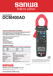 Pince ampèremétrique AC/DC SANWA haute Performance léger numérique LCD DC courant Diode de fréquence sonde Flexible Chine Taiwan Made - Product Image 4