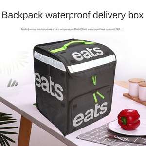 Túi giữ nhiệt giao đồ ăn, pizza ngoài trời chống thấm nước dày dặn bằng polyester năm <span class=keywords><strong>2025</strong></span> có họa tiết chữ cái - Product Image 2