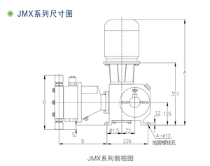 Bomba Dosificadora de Diafragma Hidráulica de Alta Presión CNF Serie JMX de 1.5KW para la Industria Petroquímica, Acero Inoxidable 316 - Product Image 5