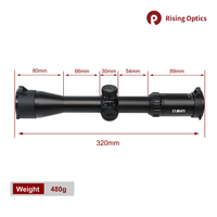 Lunette de visée Cuinfi 3-9X40IR SFP 30 mm en alliage d'aluminium, étanche, entièrement multicouche, 11 niveaux d'éclairage, résistante aux chocs, avec réticule métallique