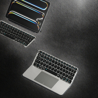 Yeni Katlanabilir Tasarım BT Kablosuz Klavye Dokunmatik Yüzey Fare Simülasyonu 78 Tuşlu Membran USB Type-C 3 Tuşlu Tablet Bilgisayarlar için