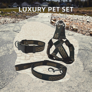 Tali kekang hewan peliharaan, aksesori kerah poliester dapat diatur untuk anjing kecil sedang besar - Product Image 2