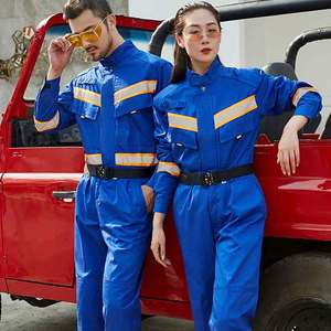 High Visibility Work Wear <strong>Suit</strong> Industrial Construction Coal Mining Oil Safety Worker Uniform Reflective Coverall Hi Vis Workwear - Product Image 2