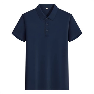 Camiseta Polo de Algodón para Hombre, 210g, Manga Corta, Transpirable, Antibacteriana, Ropa de Trabajo de Verano, Corte Holgado, con Etiqueta y Etiquetas Adicionales - Product Image 1
