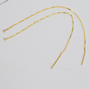 Boucles d'oreilles simples en argent S925 de style japonais et coréen, avec crochet long, perle, accessoires de bijoux DIY, plateau vide 1251 - Product Image 5