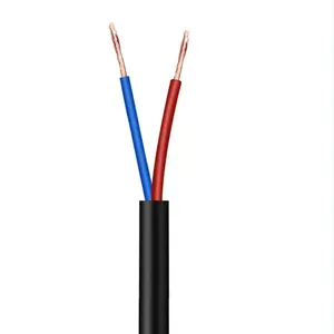 Standard sheathed flexible electrical wire multi core cable RVV 2X1.5mm for electric products