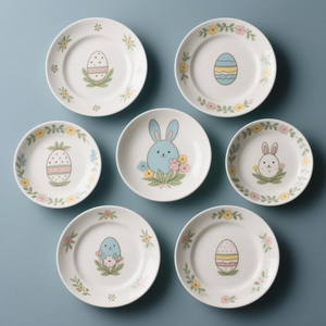 Ostern Keramik Teller Mit <span class=keywords><strong>Ei</strong></span> Motiv Fruhlings Deko Porzellan Dessertteller Fruhstucksteller Zuhause Deutschland - Product Image 5