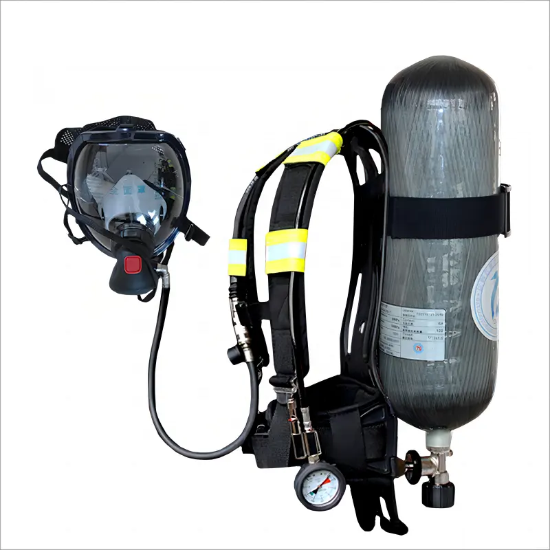 55-60 phút 6.8L sợi carbon Xi lanh khí lính cứu hỏa của trang phục khép kín máy thở không khí SCBA