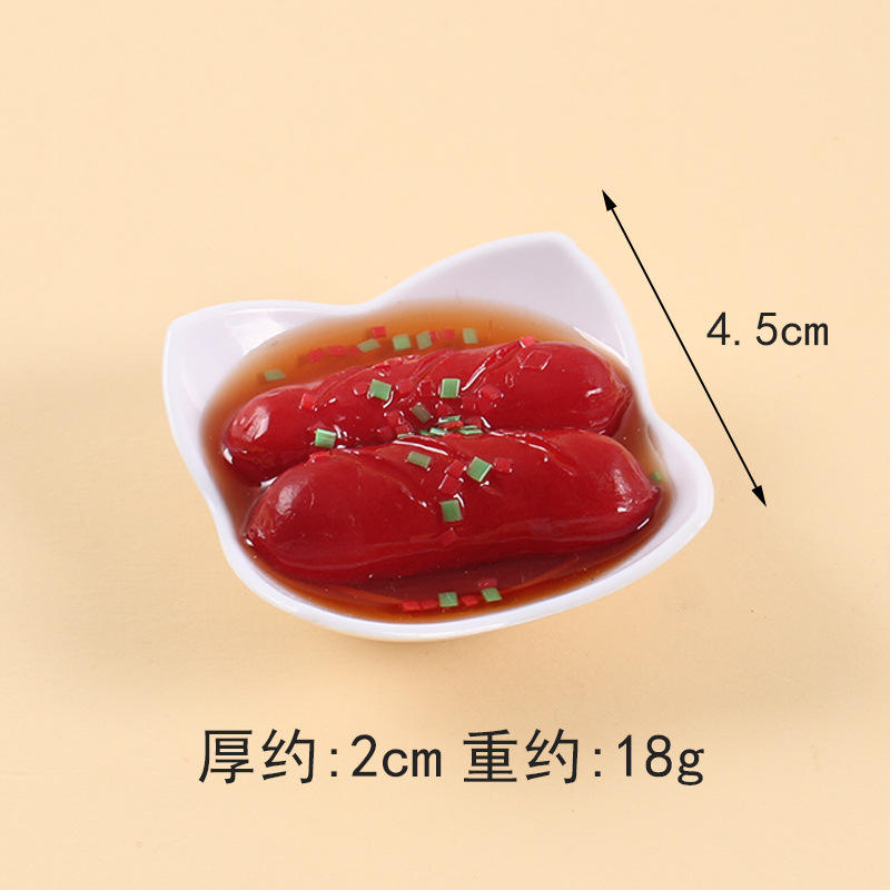 Plato de salchichas de cuatro esquinas (sin imán)